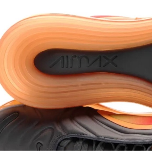 Nike Air Max 720 Gunsmoke Fuel Orange (GS) AQ3196-004 Size 6Y M/ Women’s 7.5 NIB - Picture 10 of 16